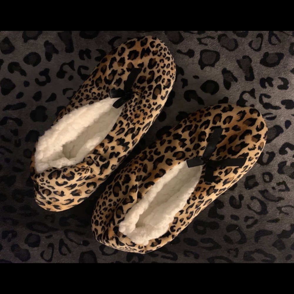Leopard Print Slippers